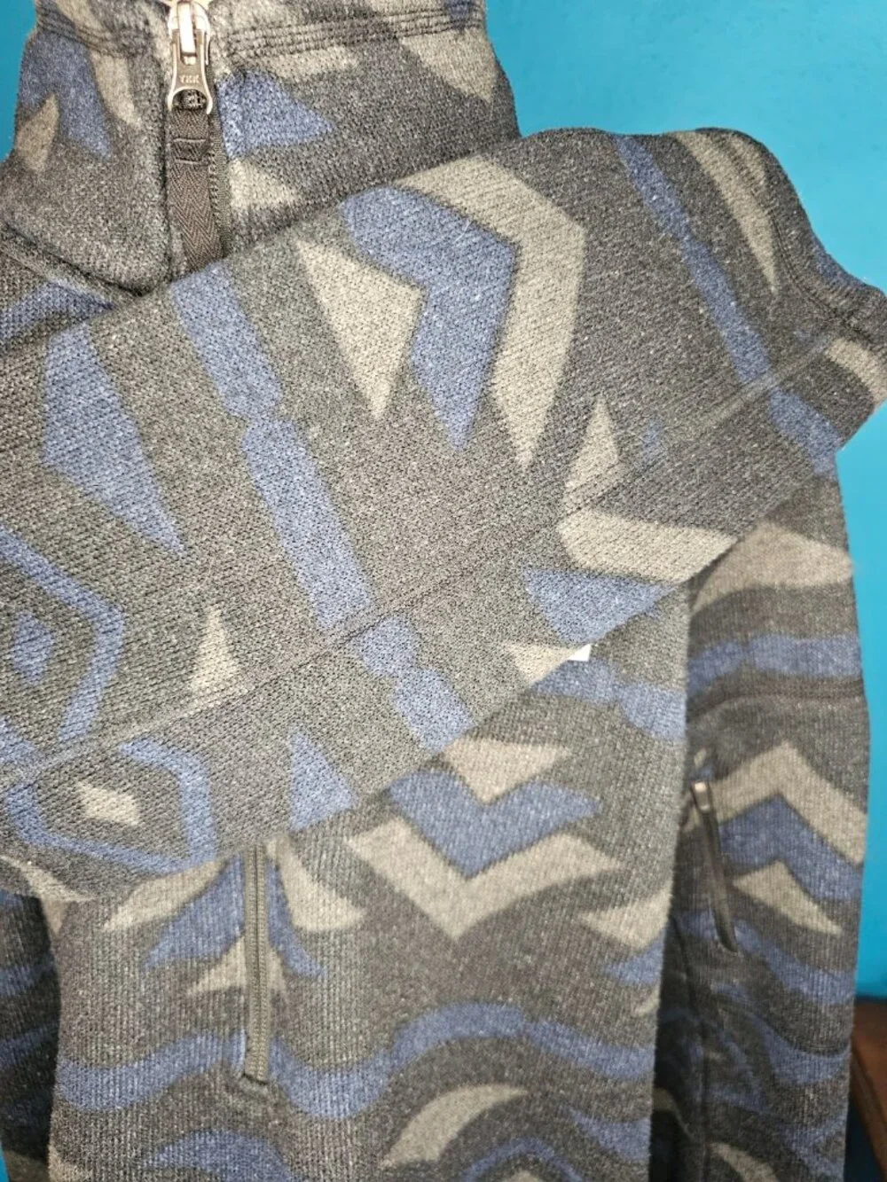 The North Face Men's Gordon Lyons Novelty 1/2 Zip Fleece Aztec Geometric, L